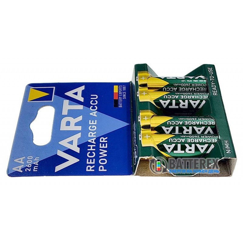 Акумулятори AA Varta 2600 mah Ready-to-Use, оригінальний блістер 4 шт., Німеччина
