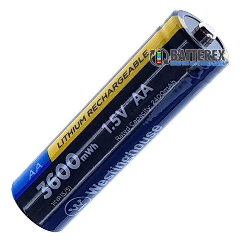 Li-ion AA 1.5V акумулятор Westinghouse 3600mWh 2400mAh 1.5V 3A - поштучно від 1 шт.