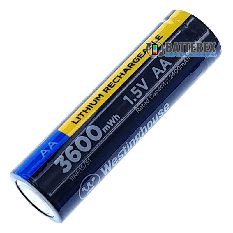 Li-ion AA 1.5V акумулятор Westinghouse 3600mWh 2400mAh 1.5V 3A - поштучно від 1 шт.