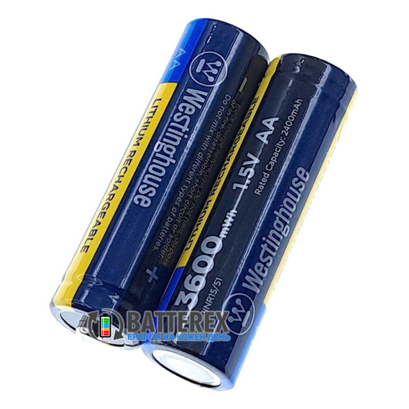 Li-ion AA 1.5V акумулятор Westinghouse 3600mWh 2400mAh 1.5V 3A - поштучно від 1 шт.