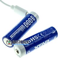 AA Li-ion XTAR 3000mAh 1.5V LR USB Type-C - AA Li-ion акумулятор із технологією зниження напруги Linear Discharge та зарядкою від USB Type-C, поштучно від 1 шт.