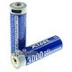 Акумулятори AA Li-ion XTAR 3000mAh 1.5V LR USB Type-C із технологією зниження напруги Linear Discharge та зарядкою від USB Type-C, поштучно від 1 шт.
