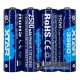 Аккумулятор АА Li-ion XTAR 3960mWh 2500mAh 1.5V Touch Check Power c проверкой уровня заряда нажатием на плюсовой контакт, постоянное напряжение 1.5В, упаковка 4 шт. в боксе