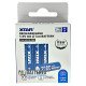 Аккумулятор АА Li-ion XTAR 4300mWh 2700mAh 1.5V CLR c постоянным напряжением 1.5В с имитацией падения напряжение перед разрядом, упаковка 4 шт. в коробке с боксом
