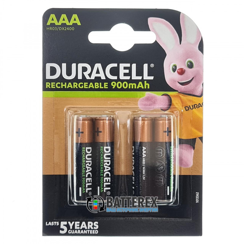 Акумулятори AAA Duracell 900 mah 4 штуки в картонному блістері ціна за упаковку