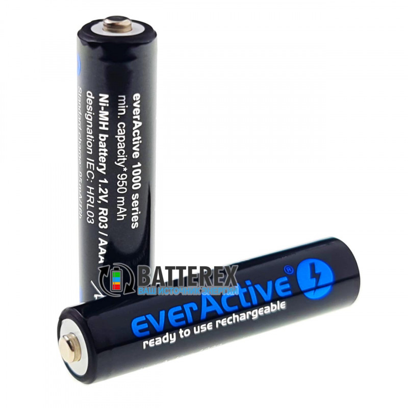 Аккумуляторы AAA EverActive 1000mah Limited Edition - поштучно от 1 шт.