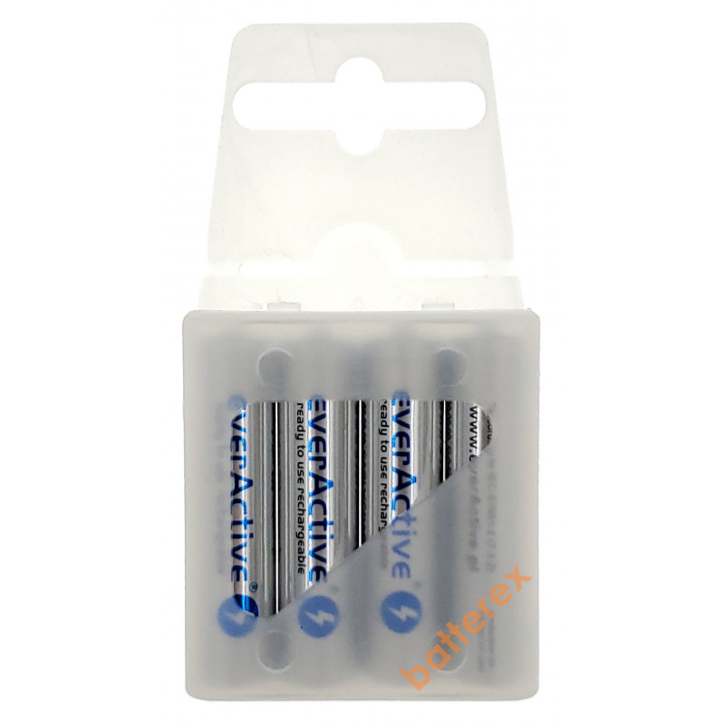 Аккумуляторы AAA EverActive 800 mah Silver Line - упаковка 4 шт в пластиковом кейсе