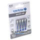 Аккумуляторы AAA EverActive 800 mah Silver Line, картонная упаковка 4 шт.