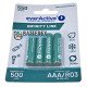 Аккумуляторы AAA Everactive Infinity Line 550 mah 3000 циклов заряда - упаковка 4 шт. в картонном блистере