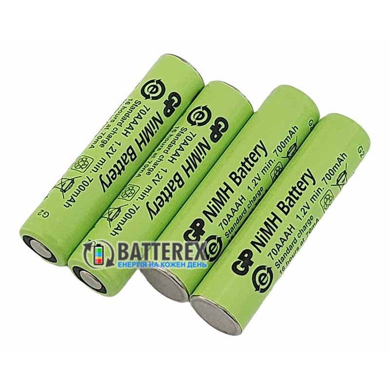 Акумулятор промисловий AAA GP 70AAAH NiMH 700mah Flat Top