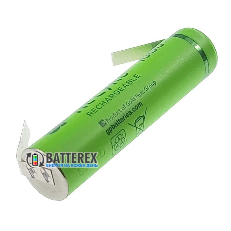 Минипальчиковые ААА аккумуляторы GP Recyko 950mah с выводами под пайку - поштучно от 1 шт