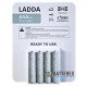 Мініпальчикові ААА акумулятори IKEA LADDA 750mah Made in Japan (елемент AAA Panasonic Eneloop 800mah в етикетці IKEA), упаковка 4 шт.