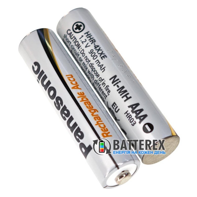 Аккумулятор AAA Panasonic Evolta 900mah 1.2V HHR-4XXE, 500 циклів, низький саморозряд, поштучно від 1 шт.