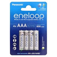 AAA Panasonic Eneloop 800 mah BK-4MCDE/4CP CartonPack, 4 шт в картонной эко-упаковке