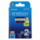 2 аккумулятора AAA Panasonic Eneloop 8100 mah BK-4MCDE 2BE EcoBox в картонной эко-упаковке 