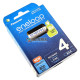 4 аккумулятора AAA Panasonic Eneloop 8100 mah BK-4MCDE 4BE EcoBox в картонной эко-упаковке 