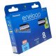 8 аккумуляторов AAA Panasonic Eneloop 800 mah BK-4MCDE 8BE EcoBox в картонной эко-упаковке 