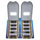 8 аккумуляторов AAA Panasonic Eneloop 800 mah BK-4MCDE 8BE EcoBox в картонной эко-упаковке 