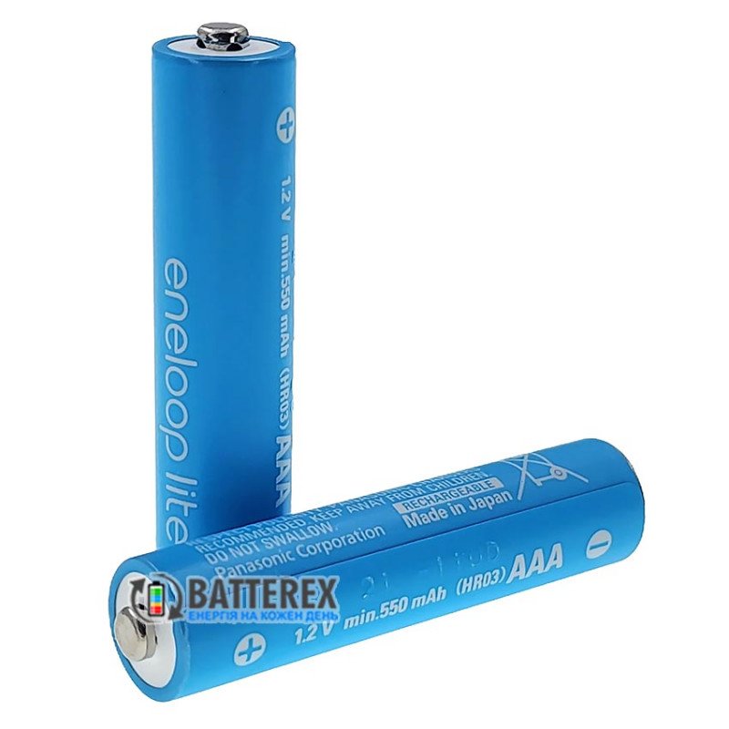 AAA Panasonic Eneloop Lite 600mAh BK-4LCCE - поштучно від 1 шт. - ціна за 1 шт.