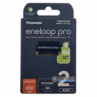 AAA Panasonic Eneloop Pro 980 mah BK-4HCDE/2BE EcoBox - 2 шт в картонній еко-упаковці 