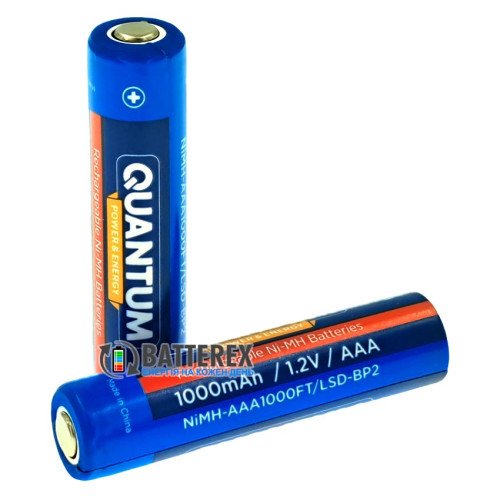 AAA Quantum 1000mah NiMH 1.2V High Flat Top технический аккумулятор, поштучно от 1 шт.