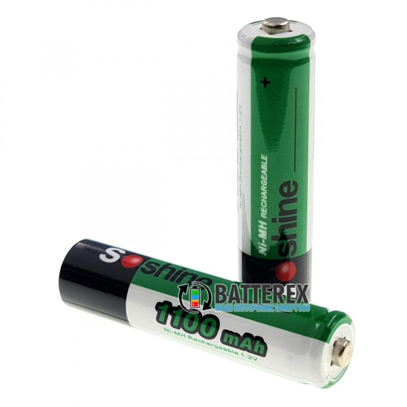 Акумулятори AAA Soshine 1100 mah поштучно від 1 шт.