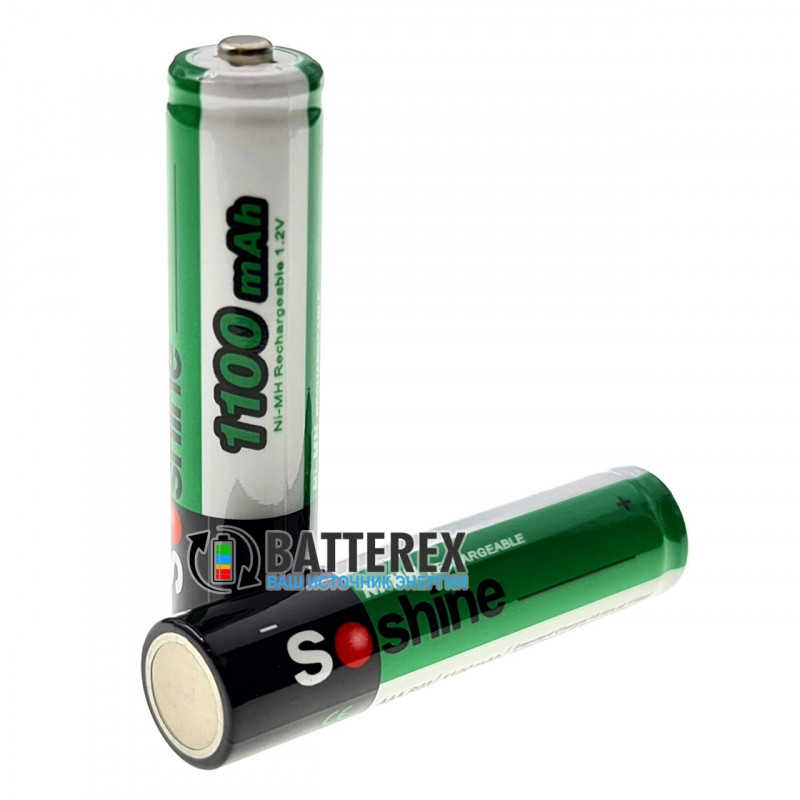 Акумулятори AAA Soshine 1100 mah поштучно від 1 шт.