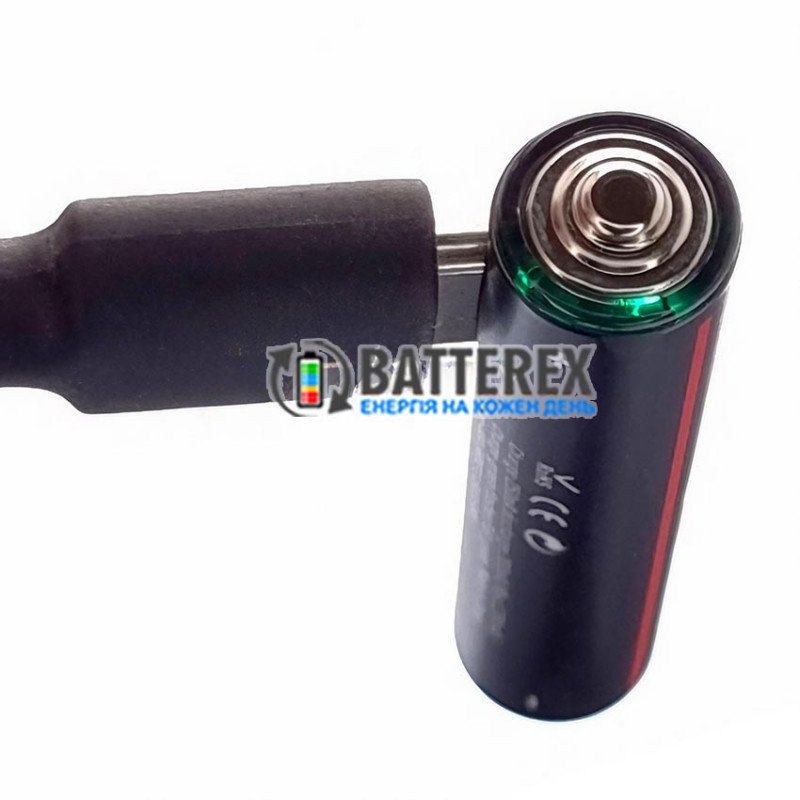 Акумулятори AAA Li-ion Soshine 1.5V 600mWh із зарядкою від USB Type-C - комплект 4 акумулятори, зарядний кабель та бокс для зберігання