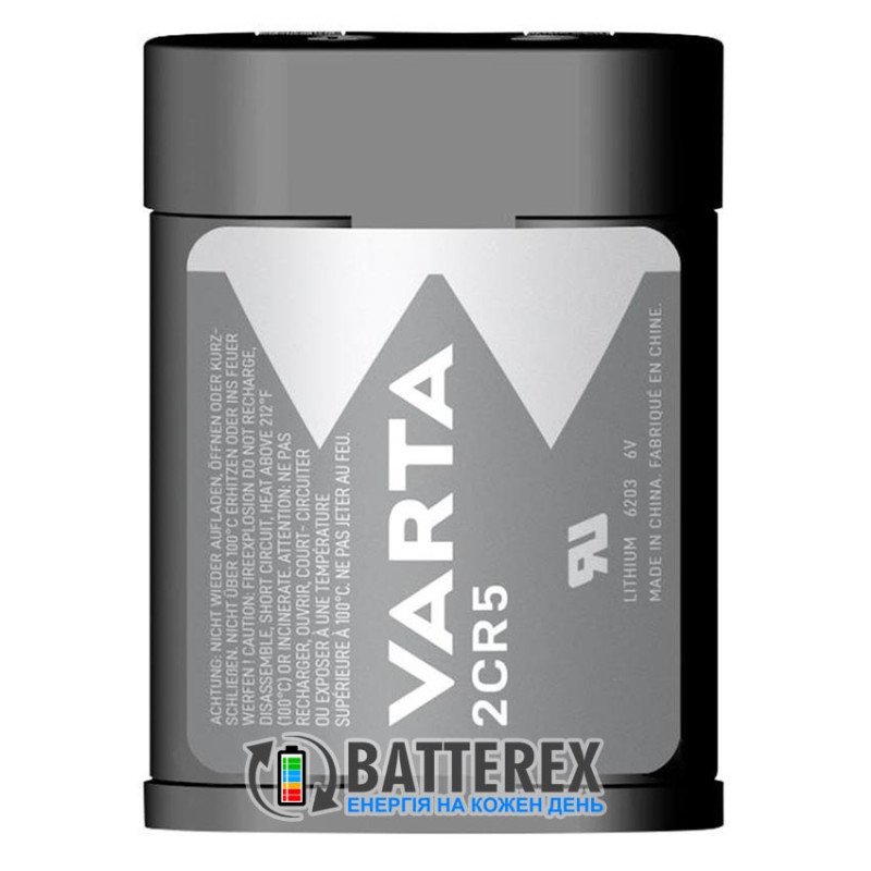 Батарейка літієва 2CR5 Varta Lithium 6V