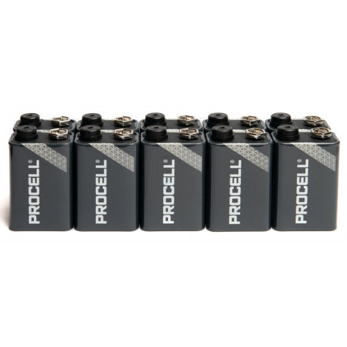 Батарейки щелочные Крона Duracell Procell Alkaline 9V - упаковка 10 шт.
