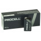 Щелочные Alkaline батарейки Крона Duracell Procell 9V - упаковка 10 шт.