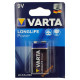 Батарейка Крона 9V 6F22 6LR61 Varta Alkaline Longlife Power лужна