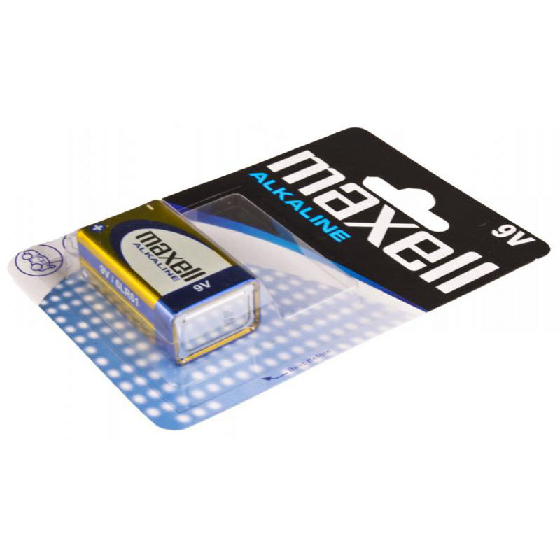 Батарейка лужна Крона 9V 6F22 6LR61 Maxell Alkaline