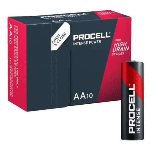 Батарейки щелочные АA Duracell Procell Intense Alkaline LR6 1.5V, упаковка 10 шт.