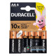 Батарейки АА Duracell Alkaline LR6 1.5V 6 шт. в блистере