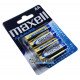 Батарейки щелочные АА LR6 Maxell Alkaline 1.5V упаковка 4 шт. в блистере