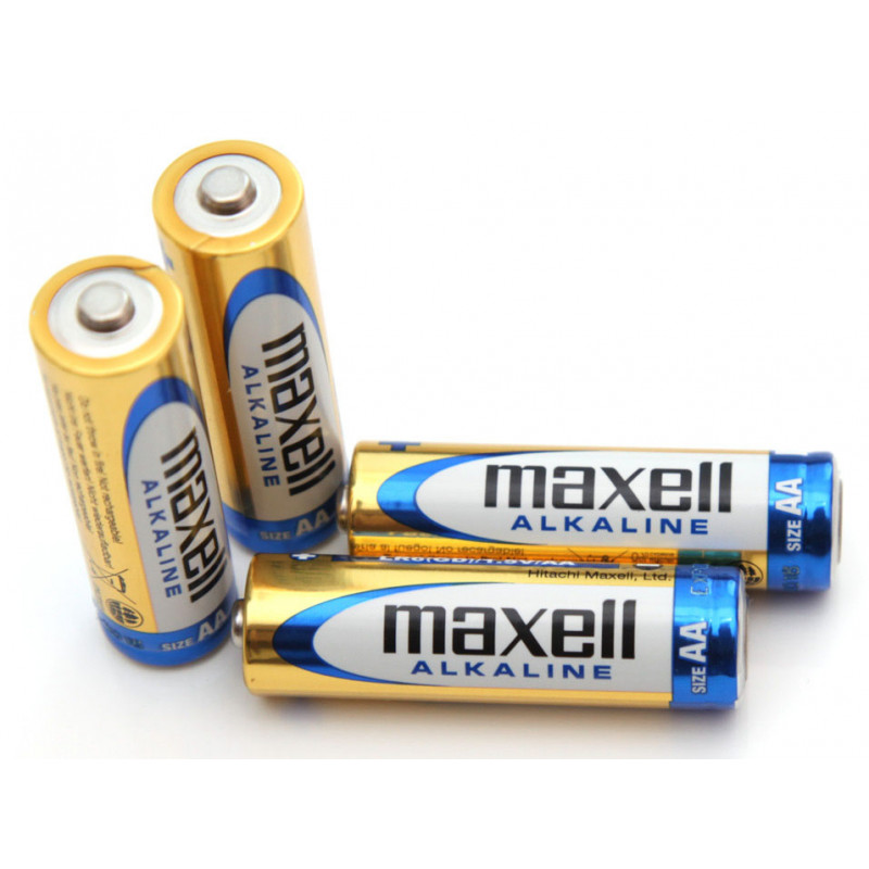 Батарейки щелочные АА LR6 Maxell Alkaline 1.5V упаковка 4 шт. в блистере