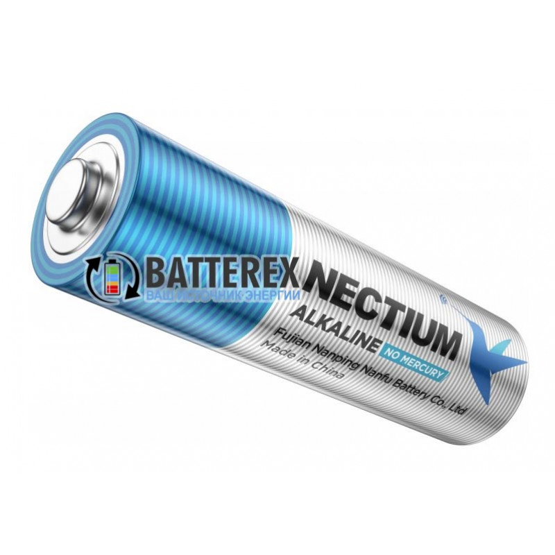 Лужні батарейки AA Nectium Golden LR6 1.5V із позолоченим контактом мінус, блістер 4 шт.