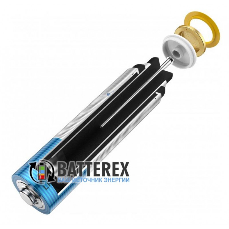 Батарейки АА LR6 Alkaline Nectium Golden 1.5V з позолоченим контактом мінус для кращої струмовіддачі - упаковка 48 шт