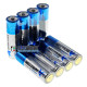 Батарейки АА LR6 Alkaline Nectium Golden 1.5V з позолоченим контактом мінус для кращої струмовіддачі - упаковка 48 шт