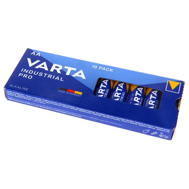 Лужні батарейки АА Varta Alkaline Varta Industrial Pro 4006 LR6 1.5V упаковка 10 шт