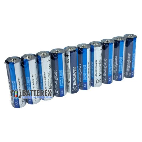 Батарейки щелочные АА Westinghouse Dynamo Alkaline LR6 1.5V, упаковка 10 шт.