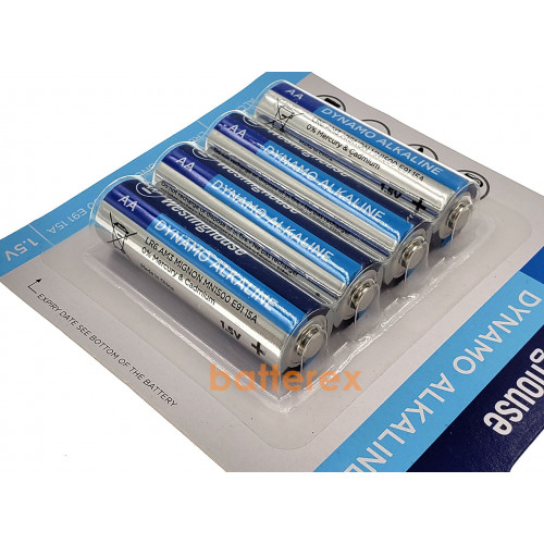 Батарейки щелочные АА Westinghouse Dynamo Alkaline LR6 1.5V, блистер 4 шт.