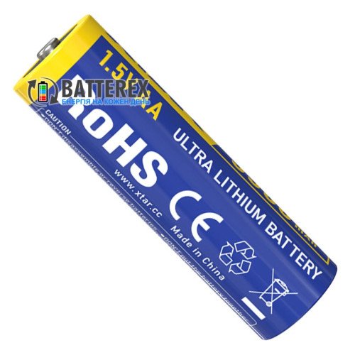 Батарейки літієві AA Xtar Ultra Lithium Battery 1.5V 3500mah, поштучно від 1 шт.