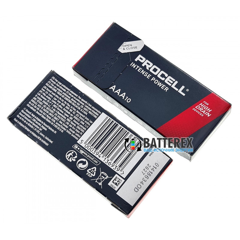 Батарейки лужні професійні ААА Duracell Procell Intense Alkaline LR03 1.5V для потужніх пристроїв