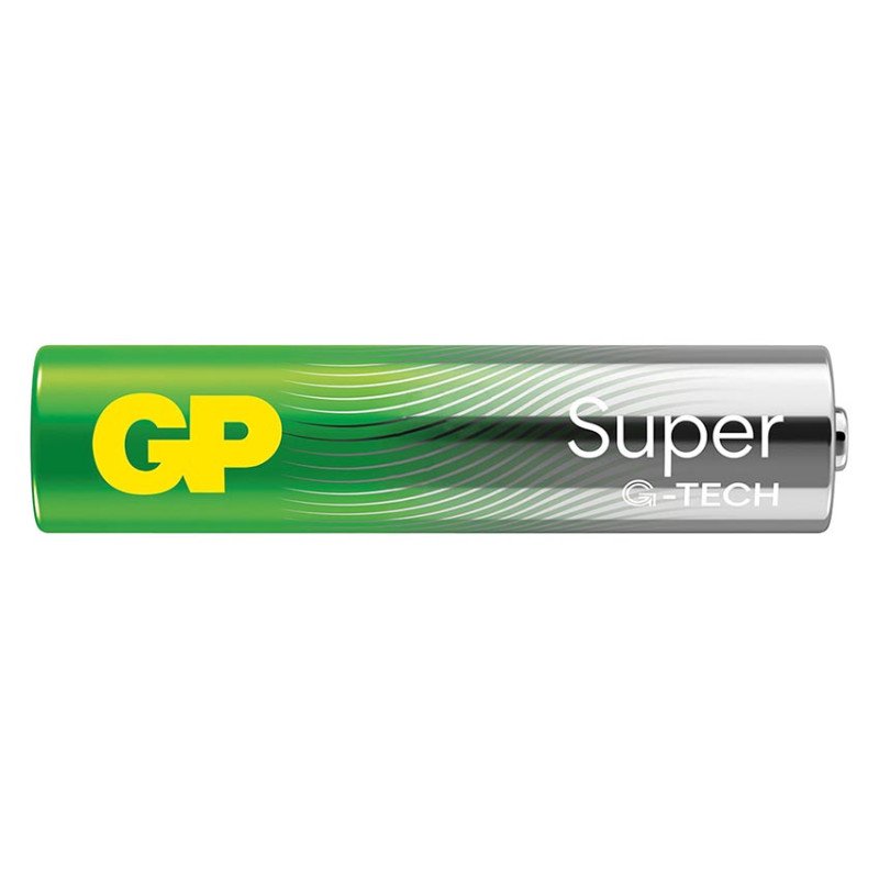 Батарейки щелочные AAA GP Super Alkaline G-TECH LR03 1.5V упаковка 12 шт