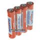 Батарейки солевые AAA Quantum Hard Carbon Zinc R03 1.5V - упаковка 4 шт. в плёнке