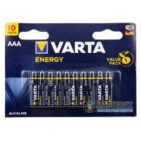 Батарейки щелочные AAA Varta Energy Alkaline LR03 1.5V блистер 10 шт. - сделаны в Германии
