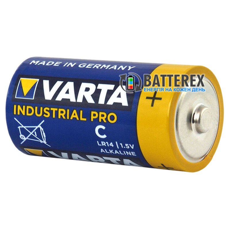 Батарейки лужні промислові C LR14 Varta Industrial Pro 4014 Alkaline 1.5V - поштучно від 1 шт.