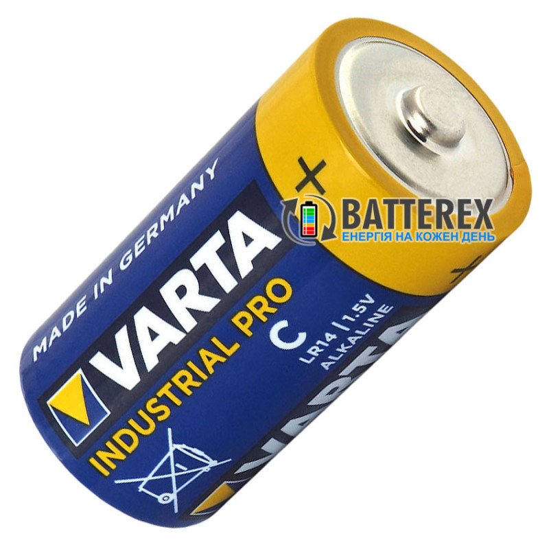 Батарейки лужні промислові C LR14 Varta Industrial Pro 4014 Alkaline 1.5V - поштучно від 1 шт.